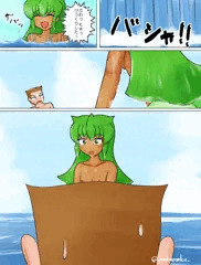 【ラッキースケベ】定番トラブル！？水着は波にさらわれて
