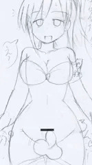【ふたなり】短小包茎ふたなりっこのプール教室【ラフ】