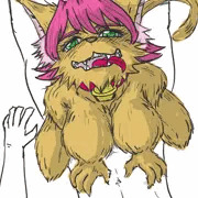 毛深いおにゃのこ