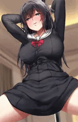 見せつけて腰を振る変態のイラスト