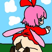 Ribbon Has Poo-Poo Coming Out From Her Bottom 