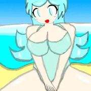 競泳水着のお姉さん