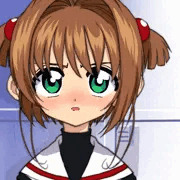 牛乳は良く噛んで飲むといいと教わったさくらちゃん