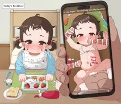 [Live2D動画] 赤ちゃんの朝食と夕食