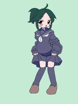 触手をお腹に飼ってる女の子