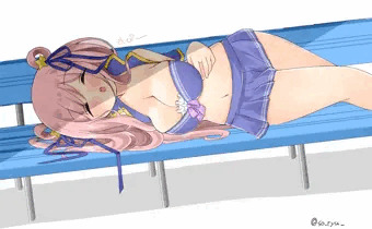 【R-18】応援しすぎて疲れちゃった水着ハツネちゃん