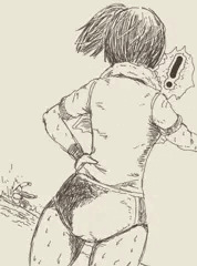 派手に転倒した提督に驚く長良