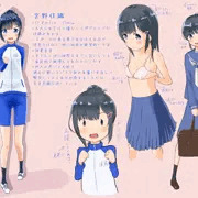 創作キャラ設定画_02 宮野佳織ちゃん