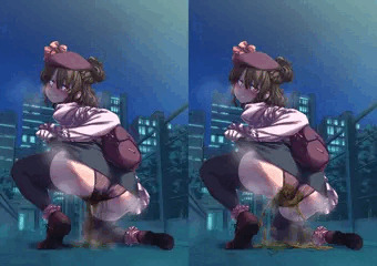 姫の隠れた趣味タペストリー：「大」「小」