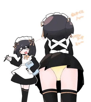 接客バイトは得意な貧乏少女ちゃんin文化祭（メイド喫茶）