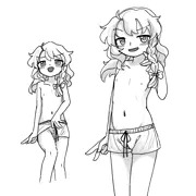 魔理沙ちゃん男水着チャレンジ