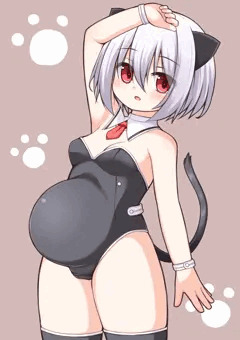 ボテ腹猫バニー
