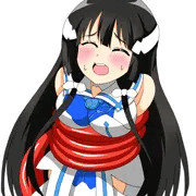 触手に締め付けられる東郷さん