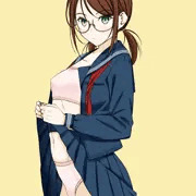 セーラー服ｘメガネｘたくし上げ