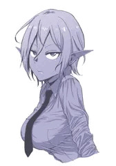 おすまし三白眼娘