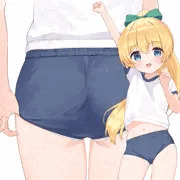 ブルマ食い込み直し