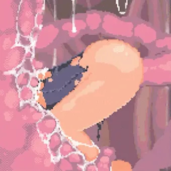 【サンプル】壁尻快楽触手地獄