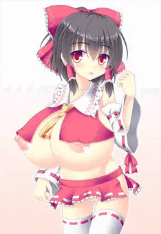 13RTでヘソが隠れるサイズの乳房の