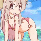 女豹のポーズでキメるまひろちゃん