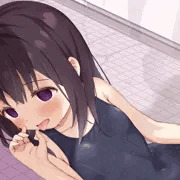 黒髪スク水ロリのおくちに射精【レイプ目版】