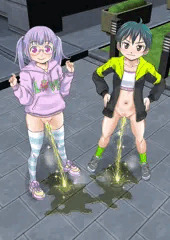 ジュニアアイドルおしっこグラビア・マナカ&スズノ編