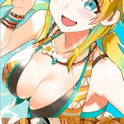 めぐるちゃん水着＋顔射
