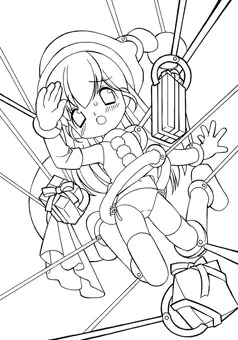 遅れて来たクリスマス(塗り絵)