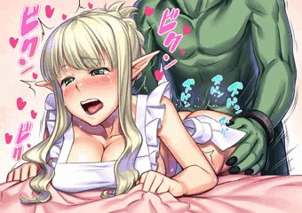 おっぱいエルフとオーク
