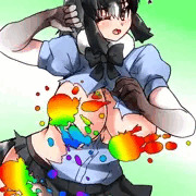かくらんボールZを当てられるアライさん