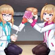 【告知】怪しい研究所の搾精実験～メスガキ姉妹に好き放題されちゃう～ 【Milking Table】/Underground Fuckerz