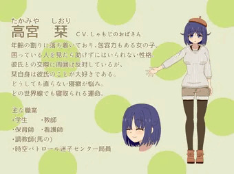 アニメのHPのキャラ紹介風