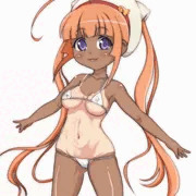 日焼け跡くっきりでマイクロビキニです