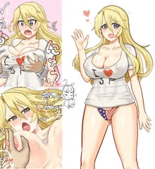 ラフな格好で鎮守府を闊歩するアイオワさんに提督のお仕置きの手が・・・