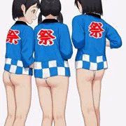 子供みこし前のひととき