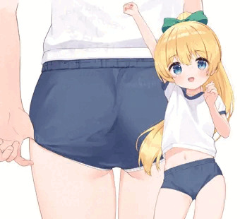 ブルマ食い込み直し