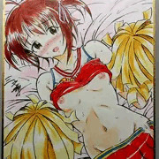 ミニ色紙にチア珠ちゃん