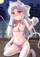 白レンとお散歩