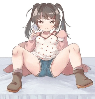 差分3枚・依頼絵　ゴム持ち女の子