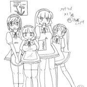 コラボで小説の挿絵を製作ちう