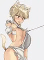 猫耳裸エプロンはえろい