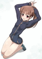 髪を留めようとすると見えちゃうシズ