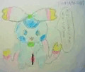 アナログ過去絵１７　モコフレのハクシュちゃん