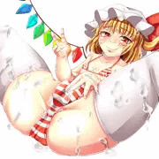 フランちゃんに意味深な液体がかかった！