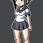 デフォルメキャラ　チラチラ