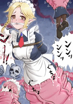 エルフメイドさん丸呑み