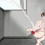 おしっこ飛ばしっこに大人参戦！