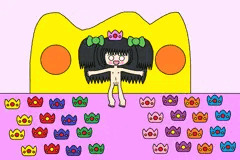 夢の王冠ヌーディスト娘