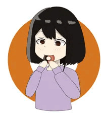 ドーナツを食べる女の子