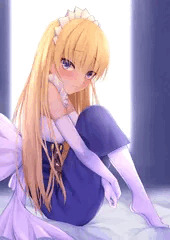 お座りロリメイド