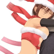 サンタがプレゼントを押しつけてくる